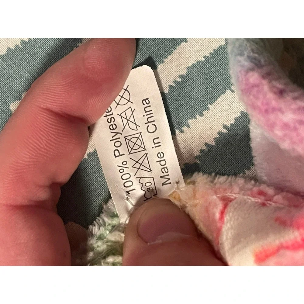 Unicorn Glow in the Dark Rainbow Tie Dye Plush Throw Blanket Jaiden Personalized